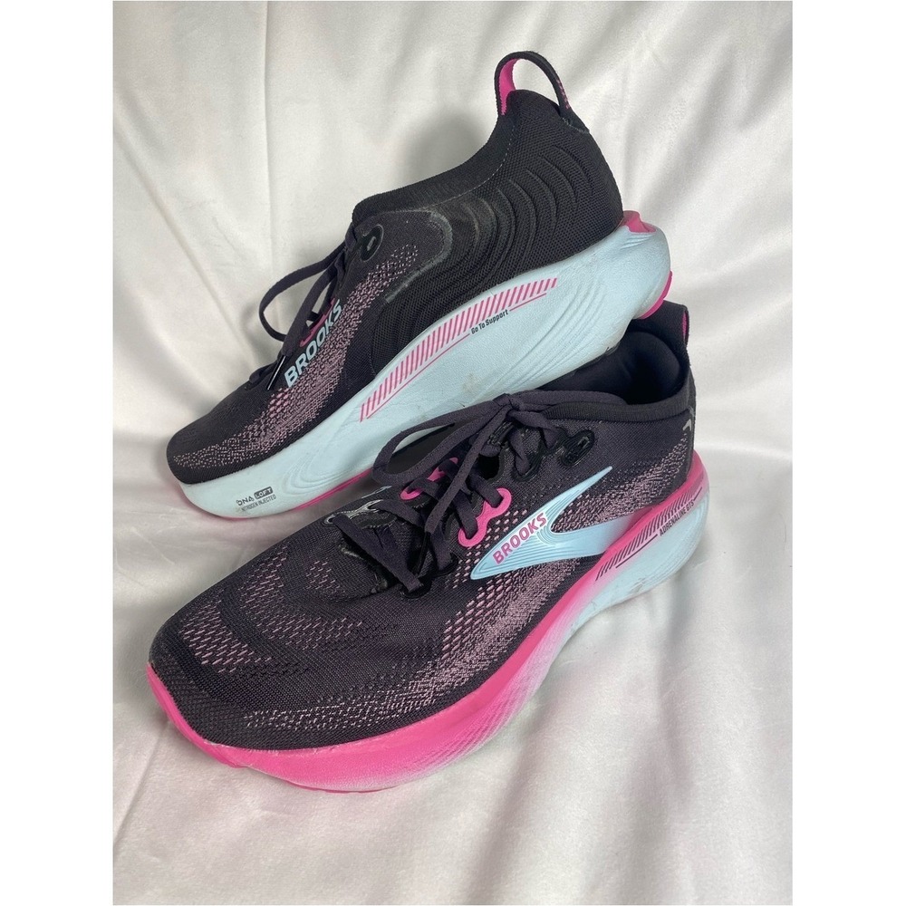 BROOKS Adrenaline GTS Running DNA Loft Nitrogen Injected, Pink, black size 12
